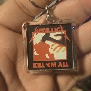 Custom Metallica Kill 'Em All CD Album cover Art Keychain | Hanger | Charm